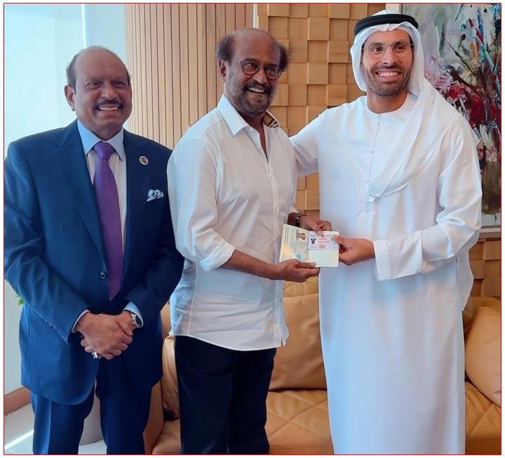 Rajinikanth Received UAE Prestigious Golden Visa