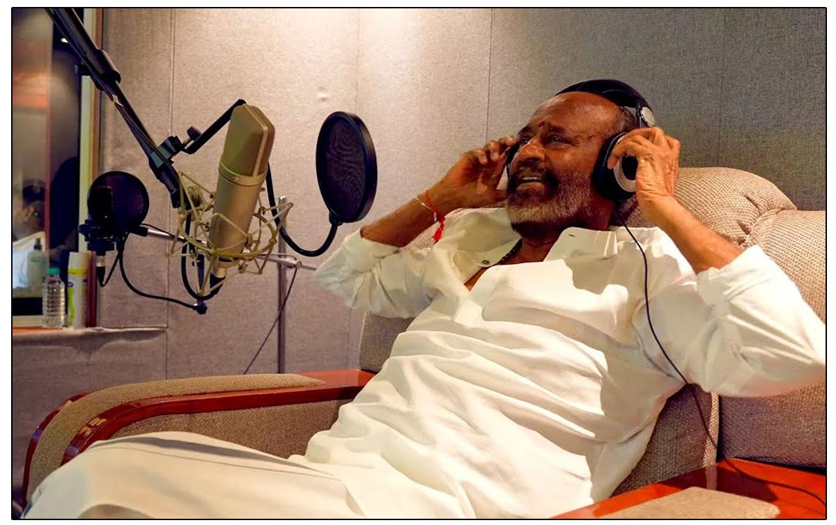 Video Of Rajinikanth Dubbing For Vettaiyan Went Viral