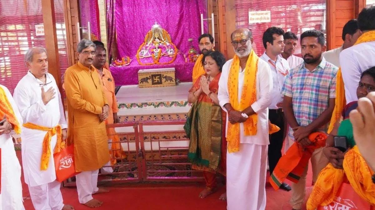 Superstar Visits Ram Mandir Construction Site