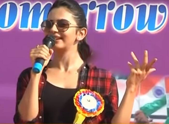 Rakul Sends Strong Message