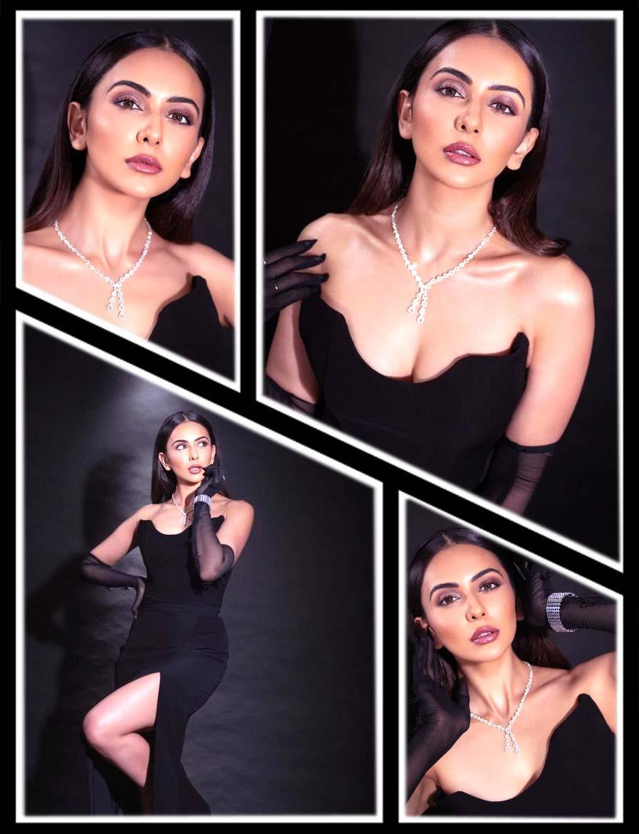 Rakul Preet Singh beauty blitz in black