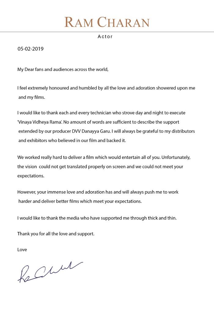 Charan Responds To VVR Debacle