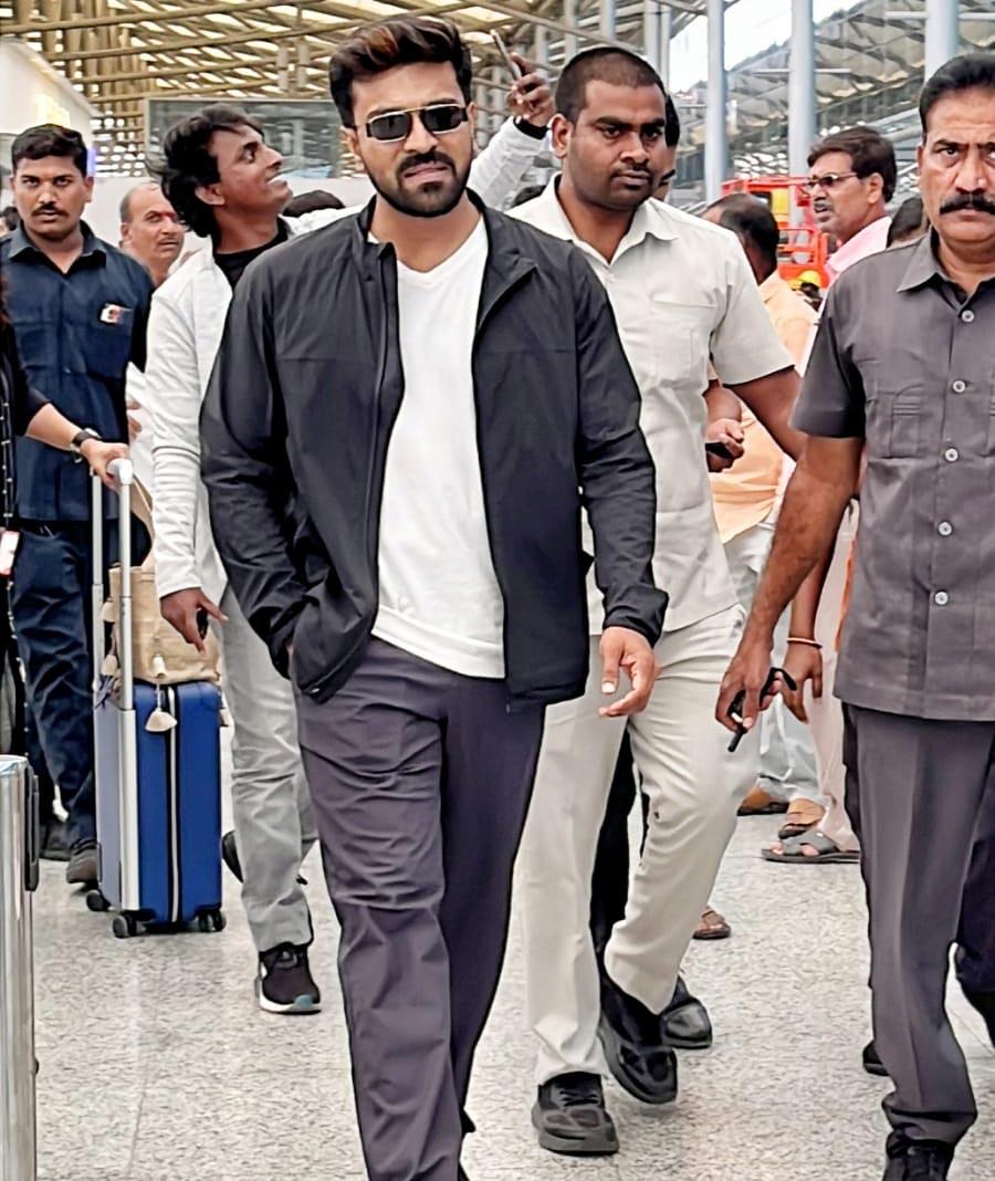 Ram Charan spotted at the airport