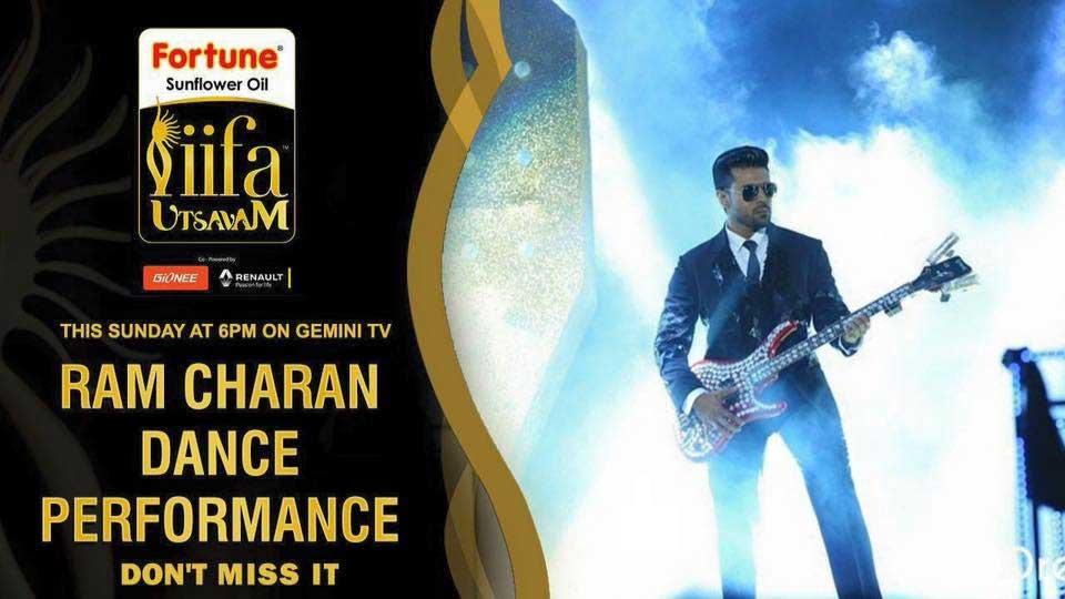 Charan's Performance @ IIFA in Gemini TV Today