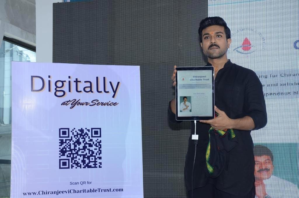 Ram Charan unveils Chiranjeevi Charitable Trust website