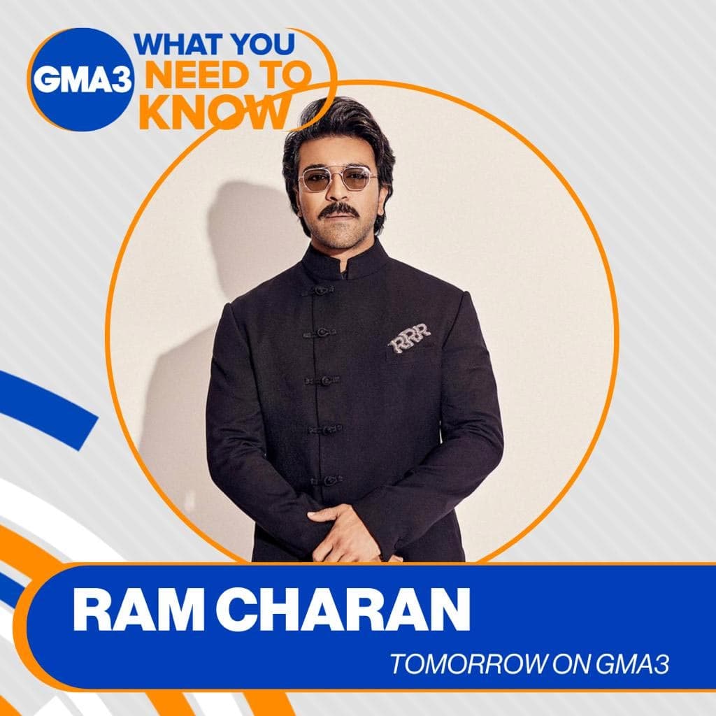 Ram Charan To Appear On The Popular Good Morning America Show