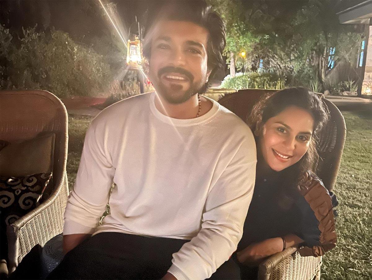 Ram Charan romantic snap with Upsana