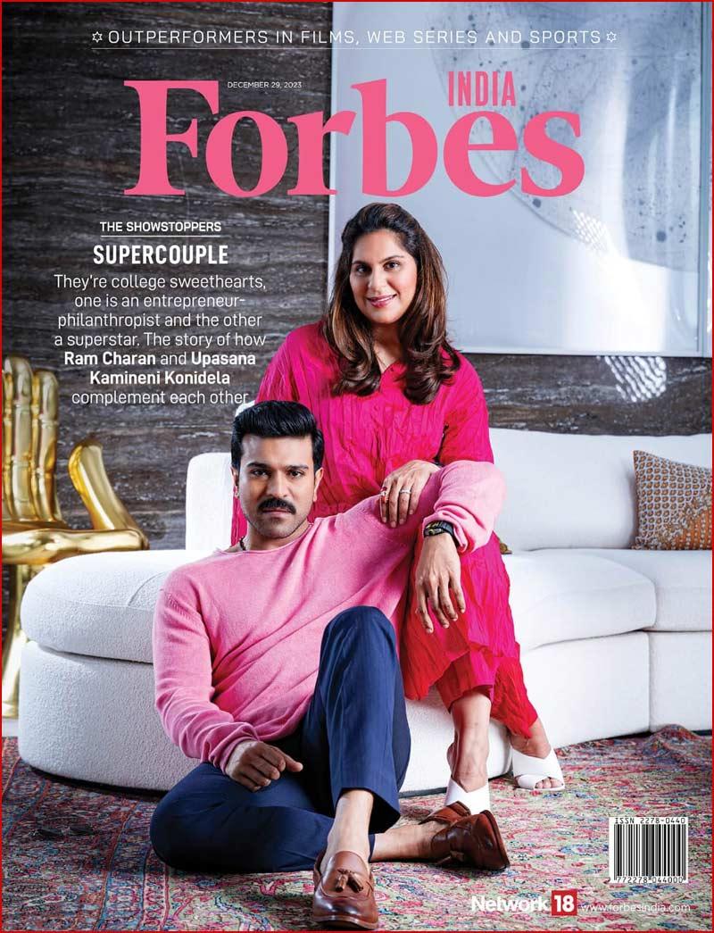Ram Charan, Upasana make it to Forbes