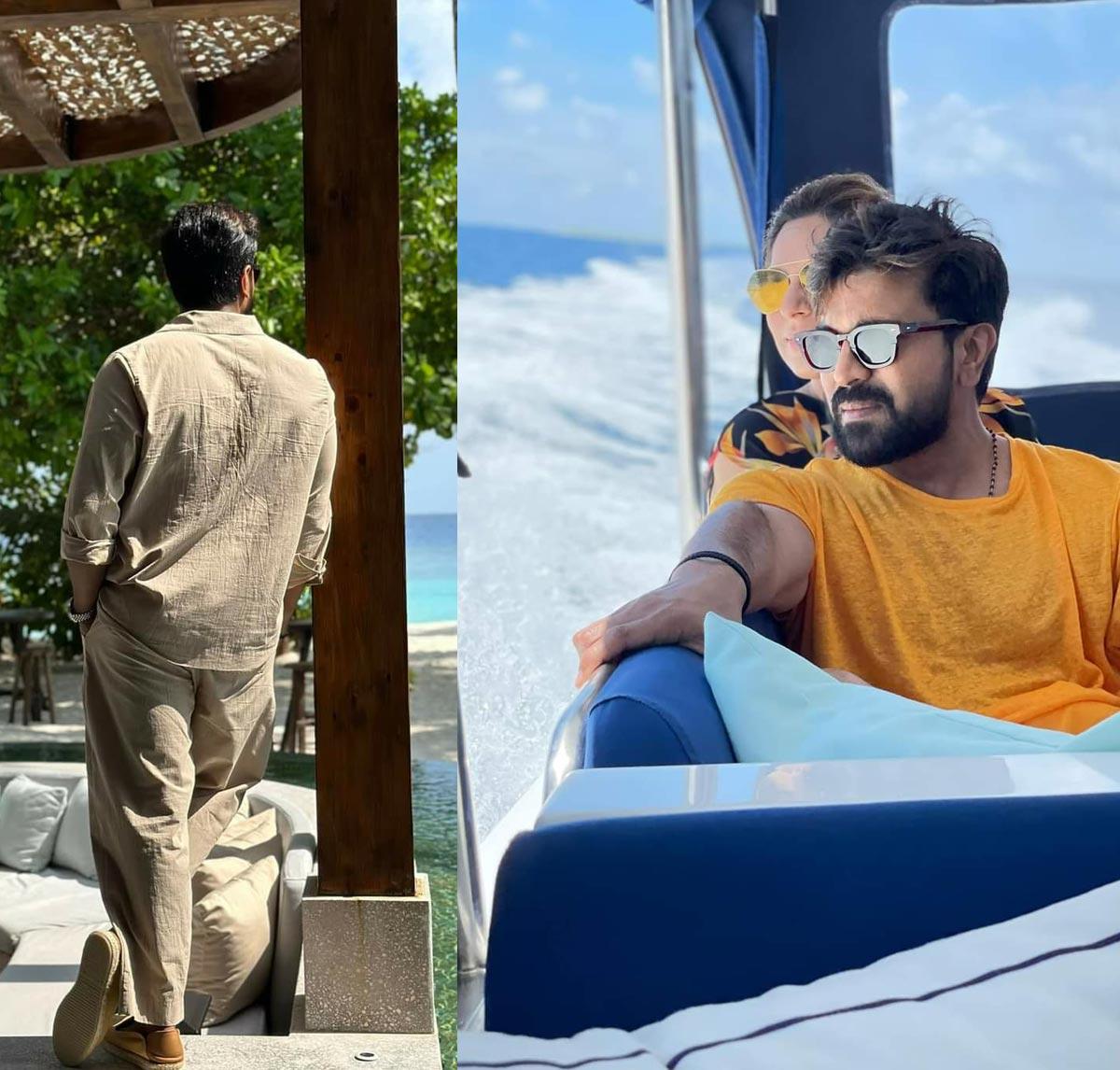 Ram Charan, Upasana turn romantic in Maldives