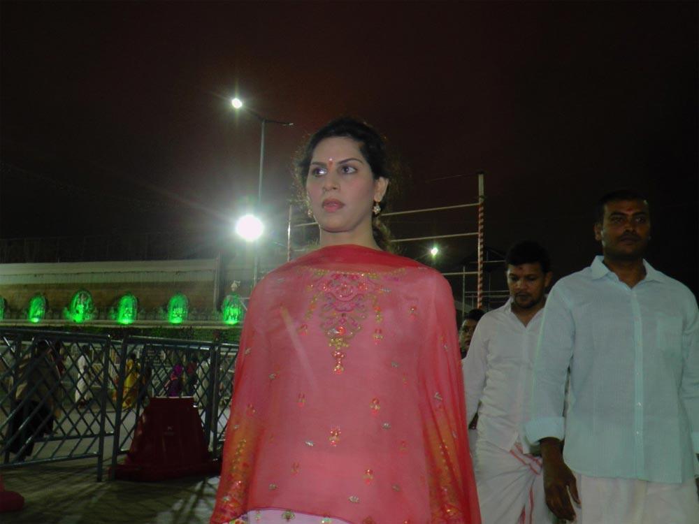 Upasana visits Tirumala silently