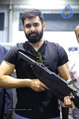 Young Hero Shows His Rifle Power