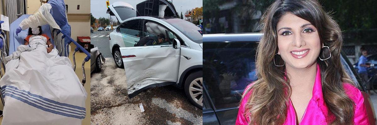 Rambha met with an accident