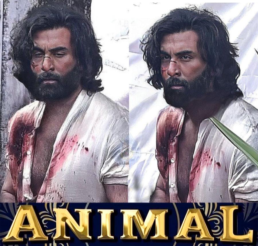 Ranbir as blood-stained Animal