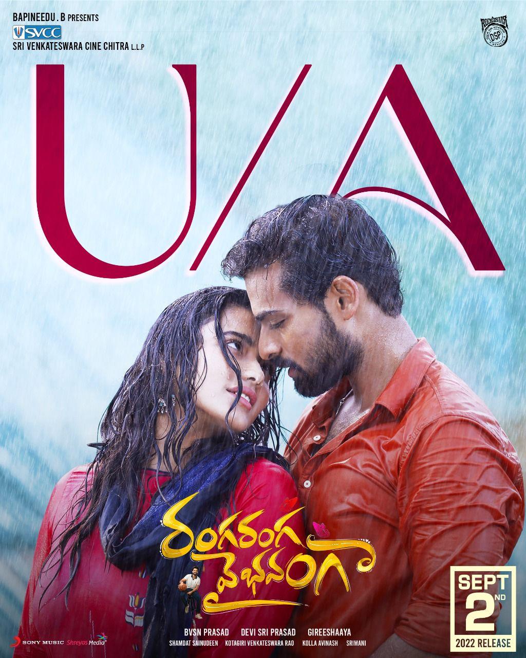 Ranga Ranga Vaibhavanga censor details out