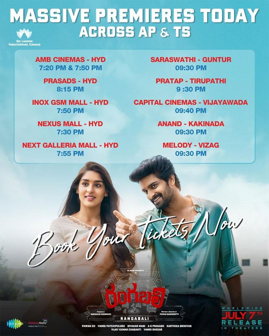 Naga Shaurya Rangabali Registering Housefull Premier Shows