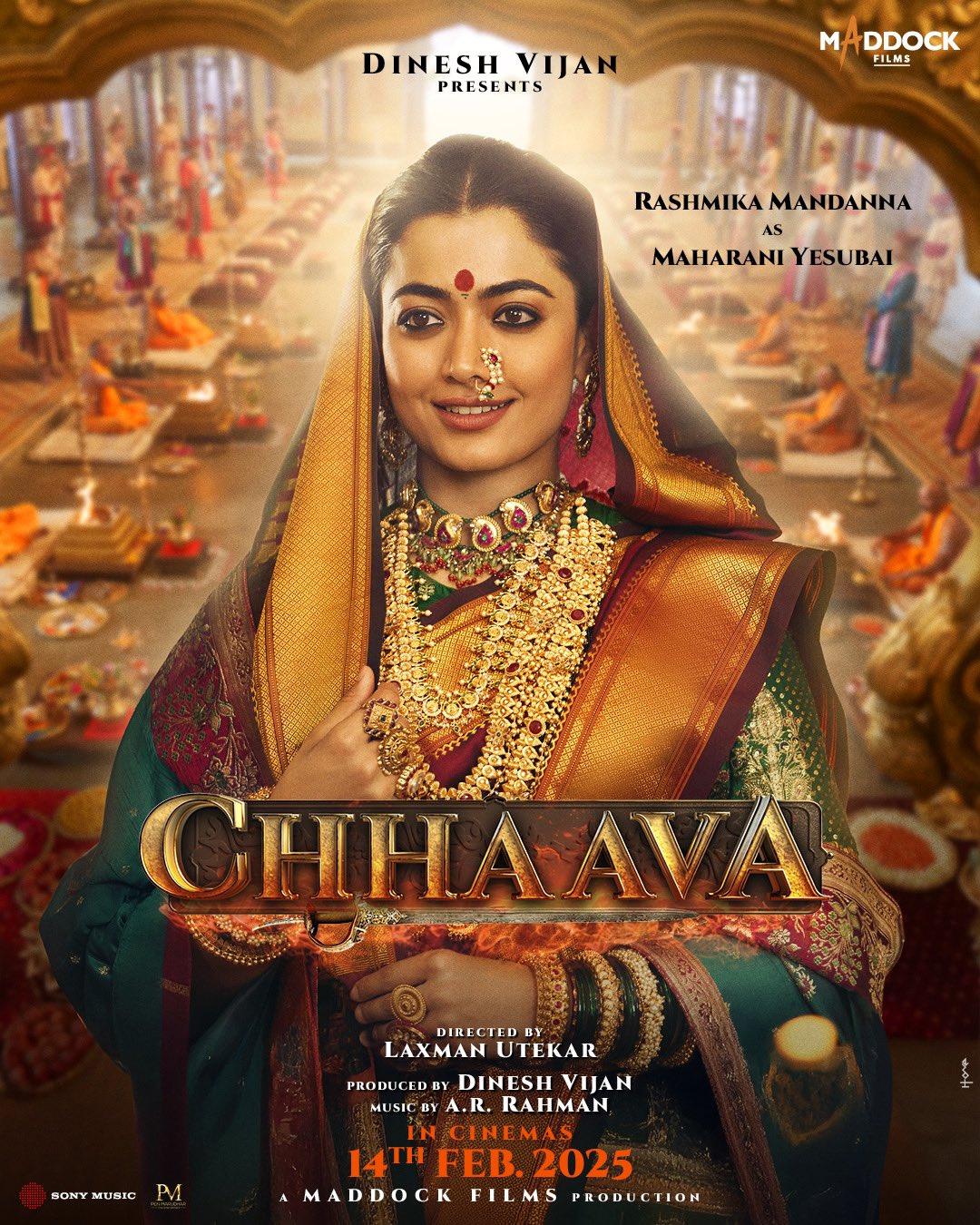 Chhaava-Rashmika royal as Maharani Yesubai