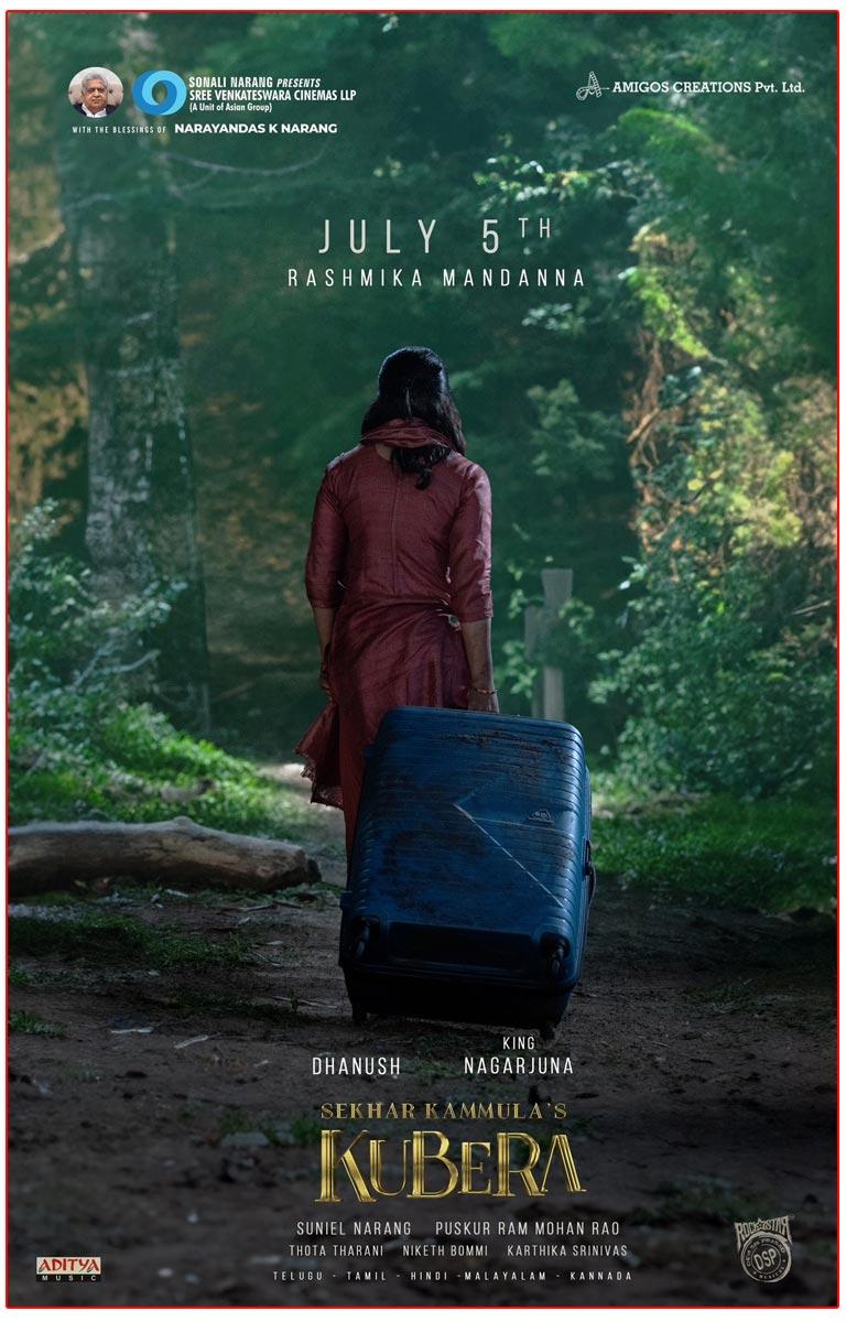 Rashmika Mandanna First Look From Kubera On 5th July