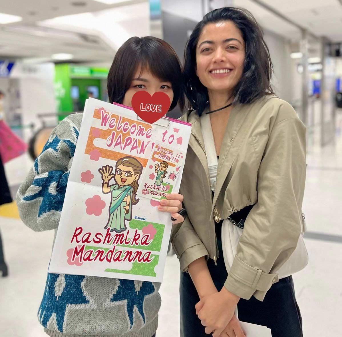 Rashmika Mandanna Gets Surprising Welcome  At Tokyo Airport