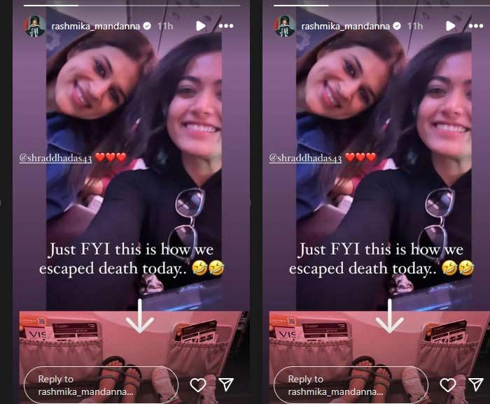 Rashmika Mandanna flight makes an emergency landing