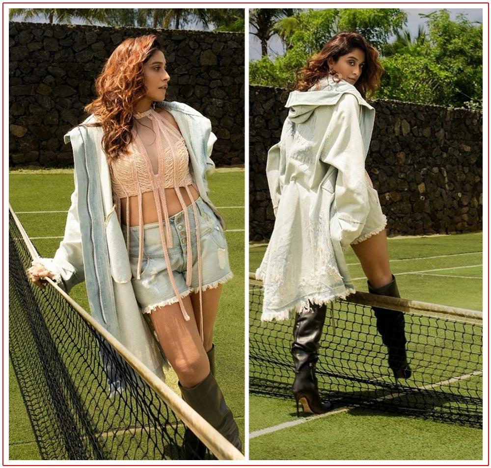 Regina Cassandra Turns Tennis Court As Glamor Field