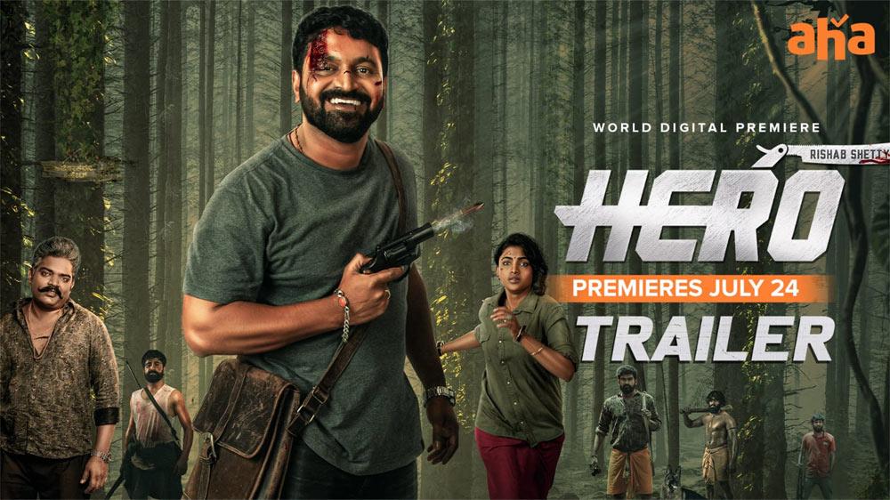 Rishab Shetty's Hero trailer shows power