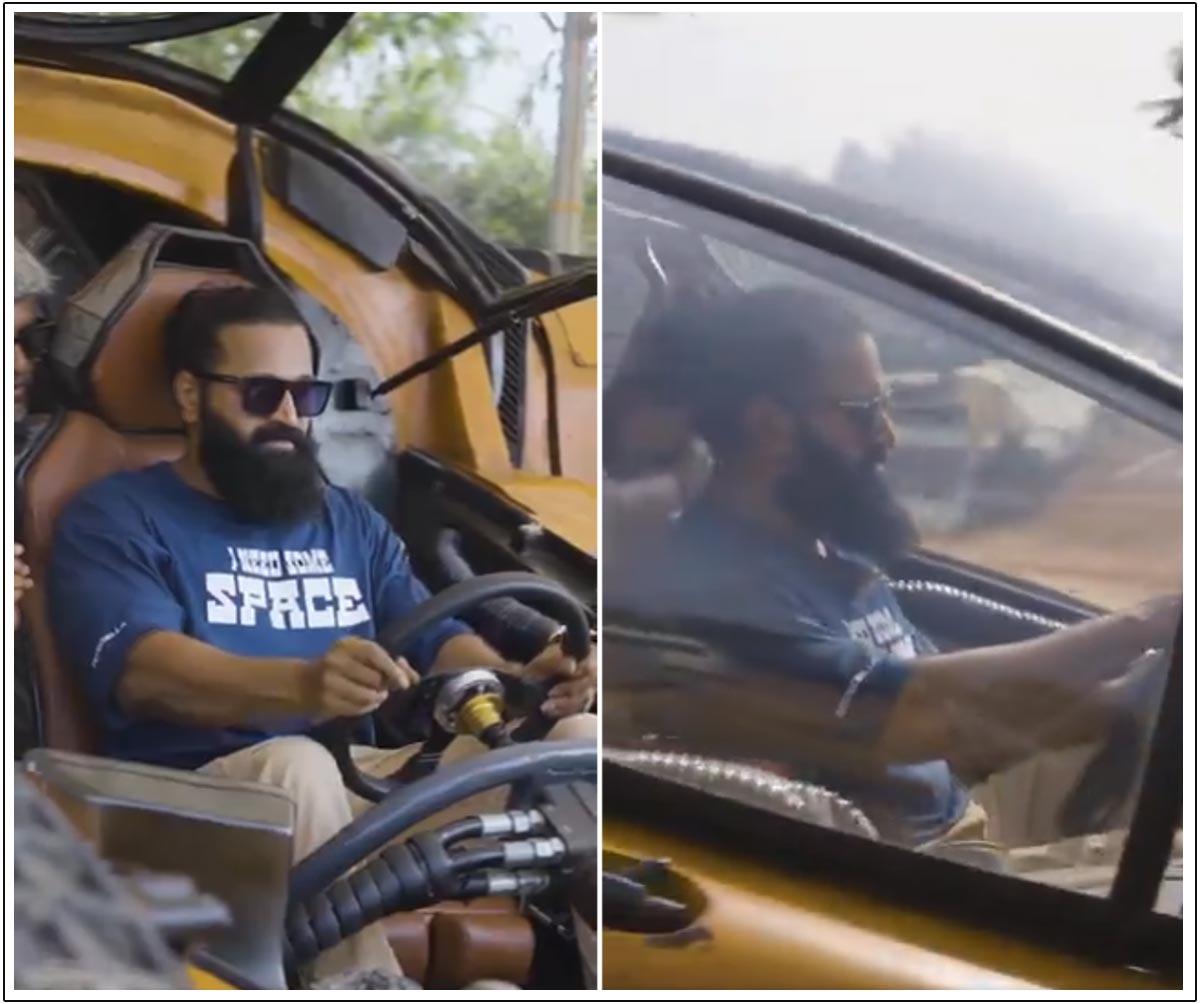 Rishab Shetty Rides Bujji From Kalki 2898 AD