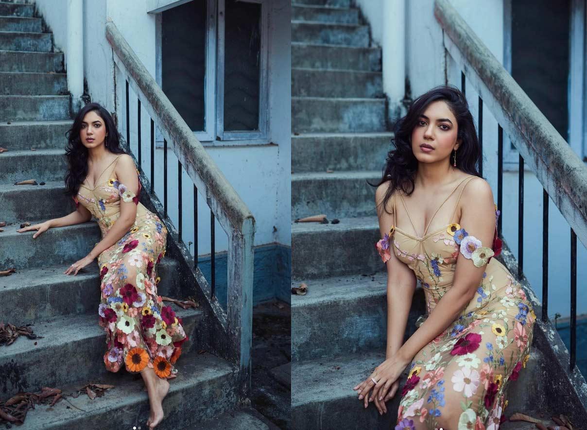 Ritu Varma flaunts her curves in floral dress