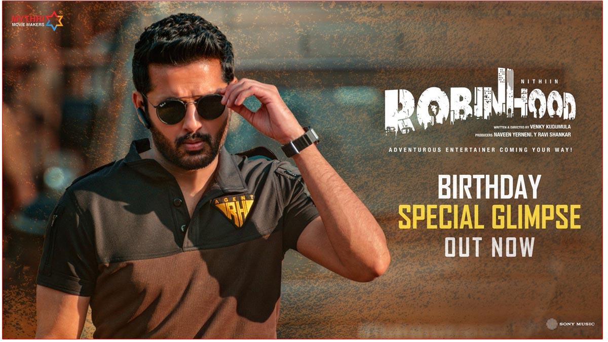 Nithiin Turns Stylish As A Thief In Robinhood Glimpse