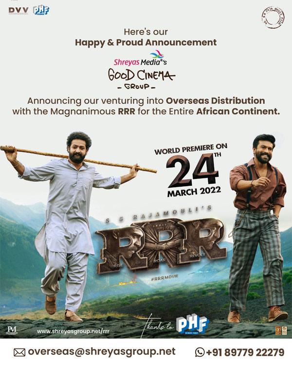 RRR massive release in Africa