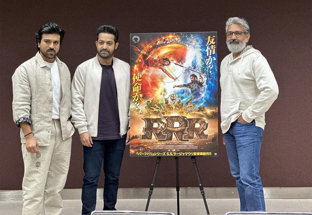 RRR trio interacting in Japan