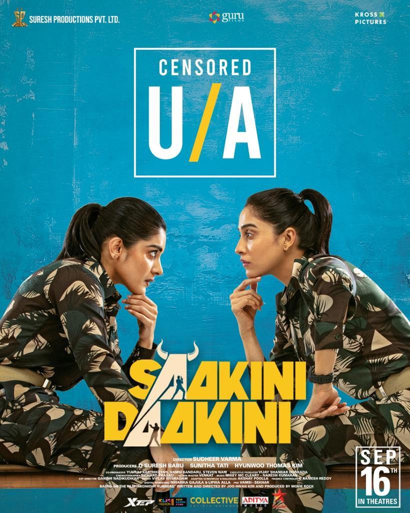 Saakini Daakini movie completes censor