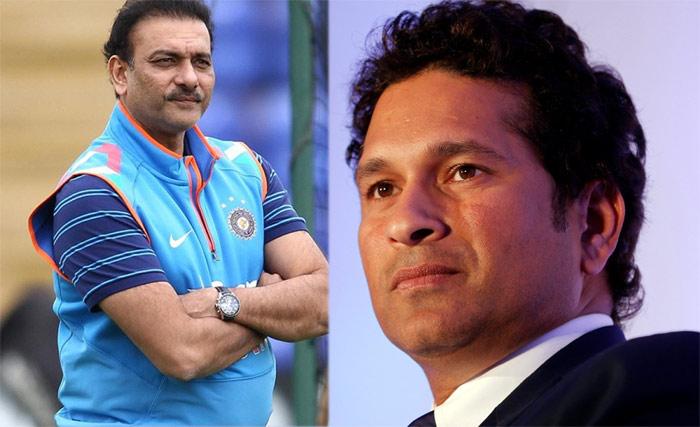 Sachin Tendulkar Bats For Shastri