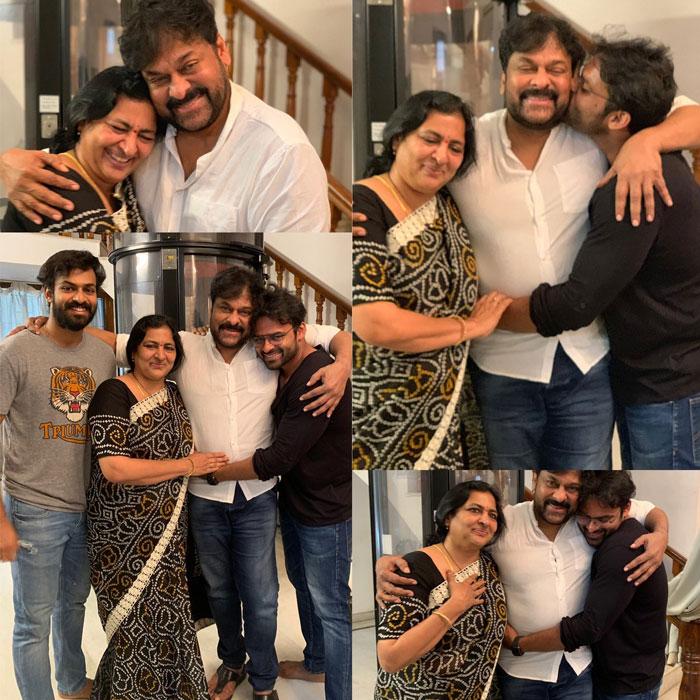 Sai Dharam Kisses Megastar