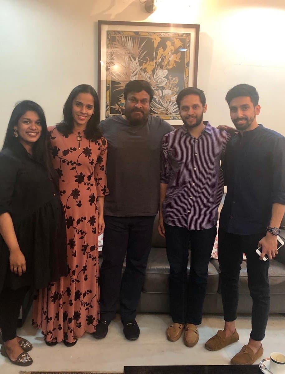 Saina Invites Megastar