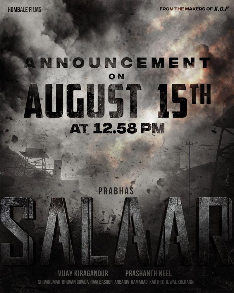 Salaar set for massive I-Day sensation