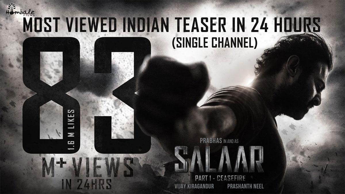 Record Breaking Response For Salaar Part 1 Teaser