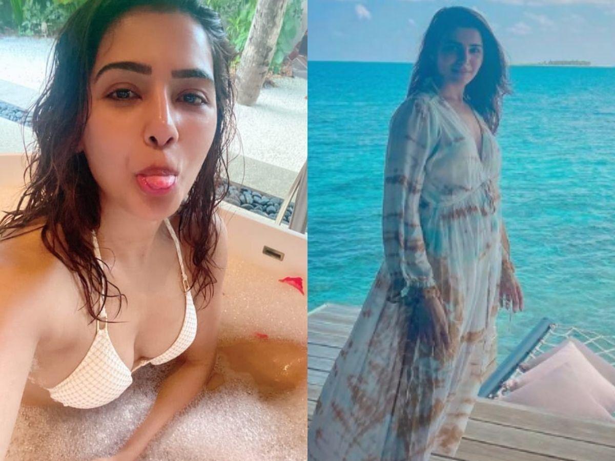 Samantha's Bikini Pic In Bathtub, Viral