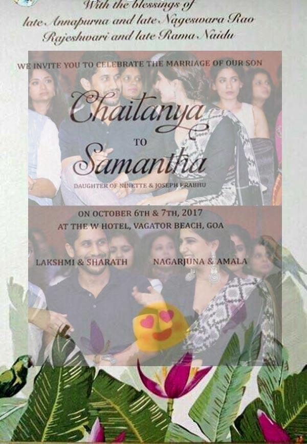 Samantha, Naga Chaitanya Wedding Card â€“ Is It Fake?