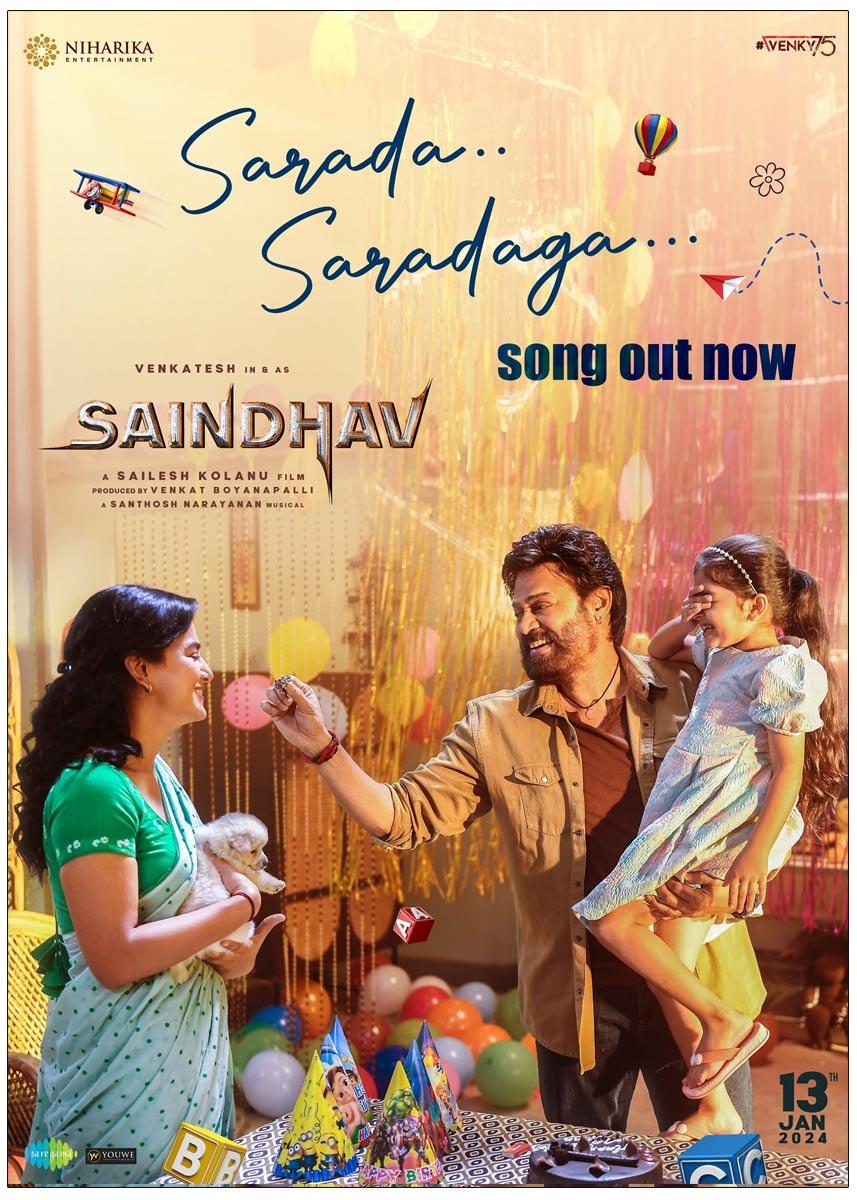 Saindhav: Sarada Saradaga Song Highlights Emotional Bonding