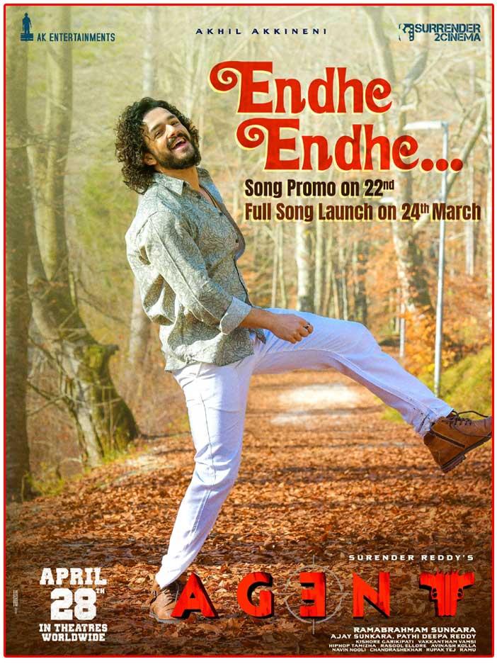 Agent second song will be released on 24 March