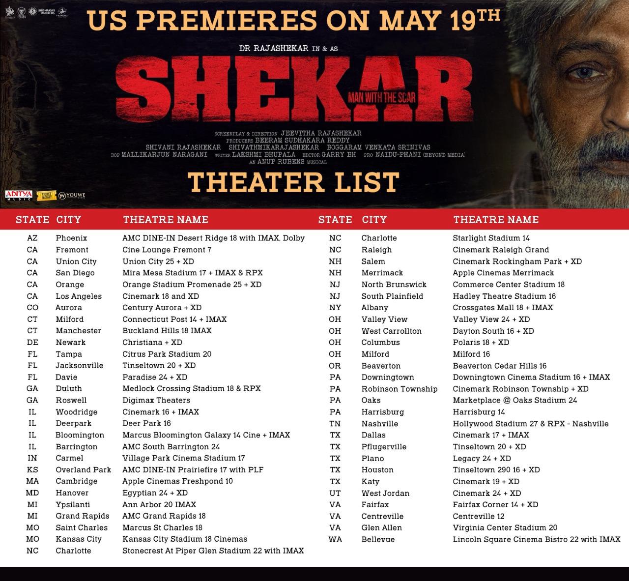 All set for Shekar's grand US premiers