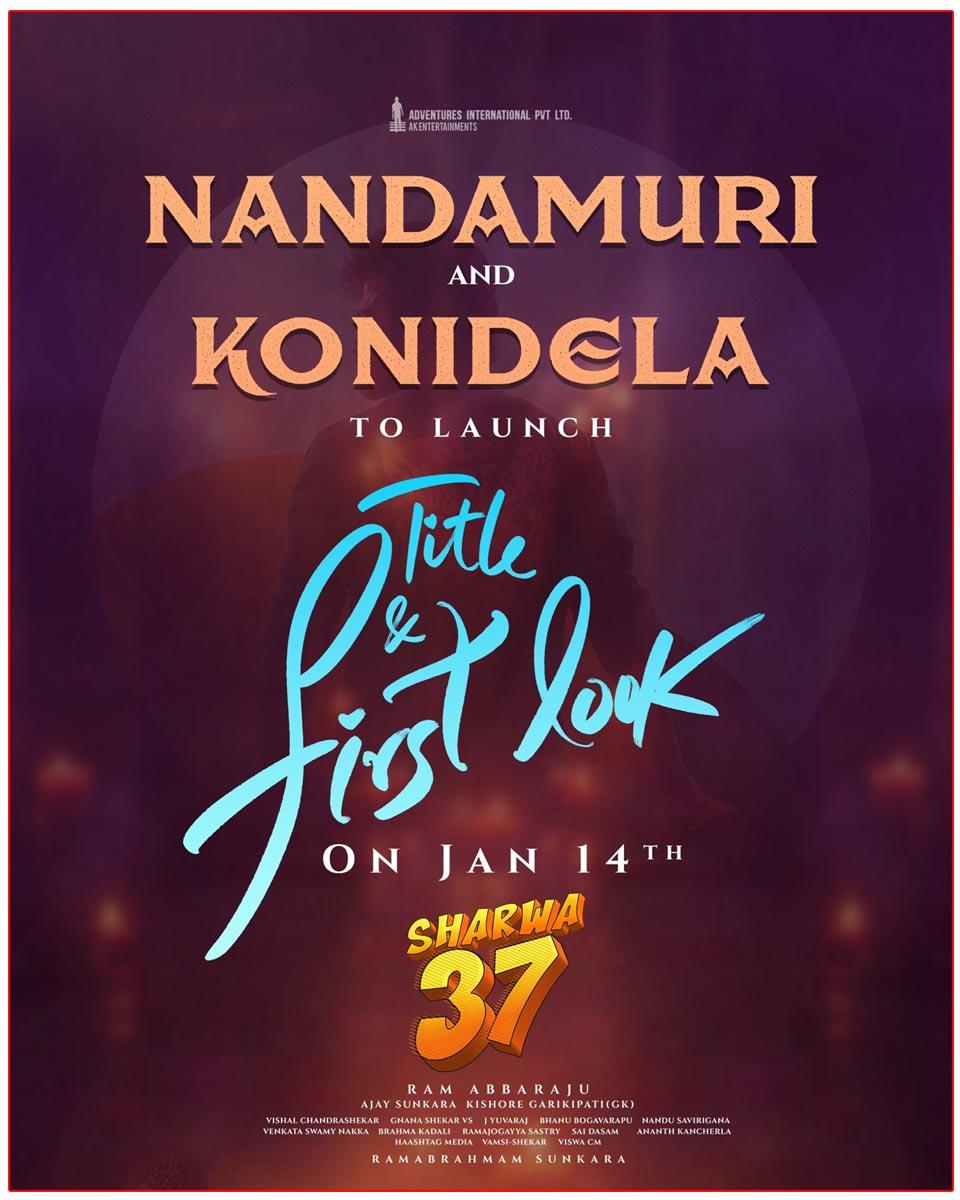 Nandamuri - Konidela For Sharwa 37 Title And First Look