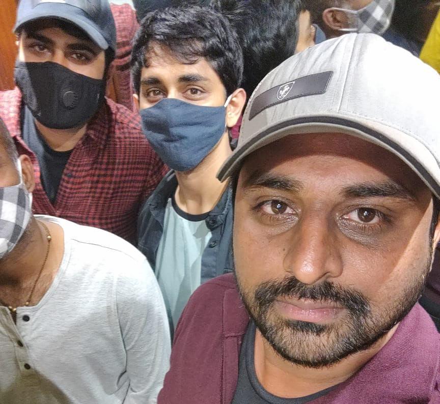 Stars And Director Watch Uppena With Masks