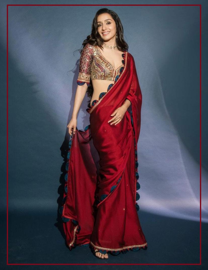 Shraddha Kapoor Turns Sensuous In A Saree