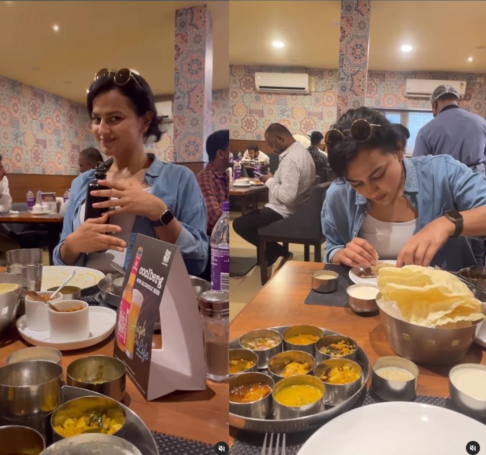 Saindhav: Shraddha savors Andhra meal