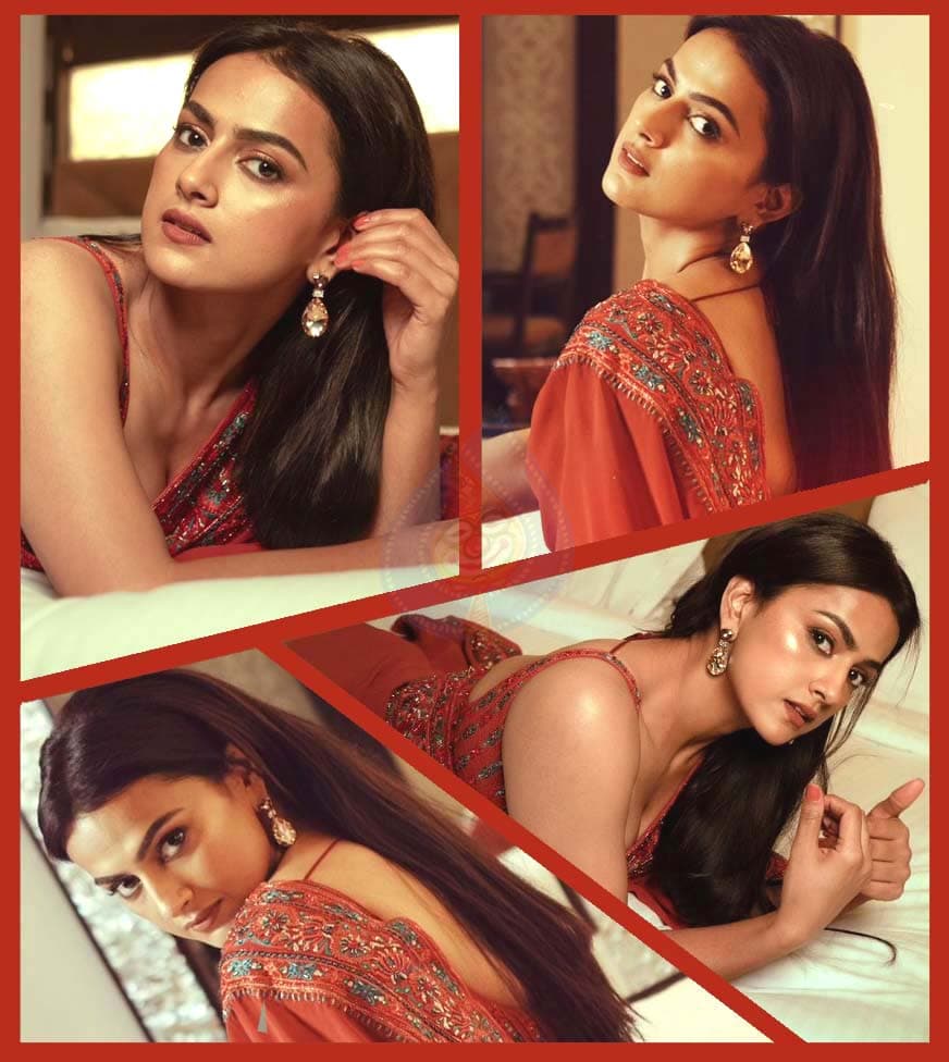 Shraddha Srinath oozes with glamor in red