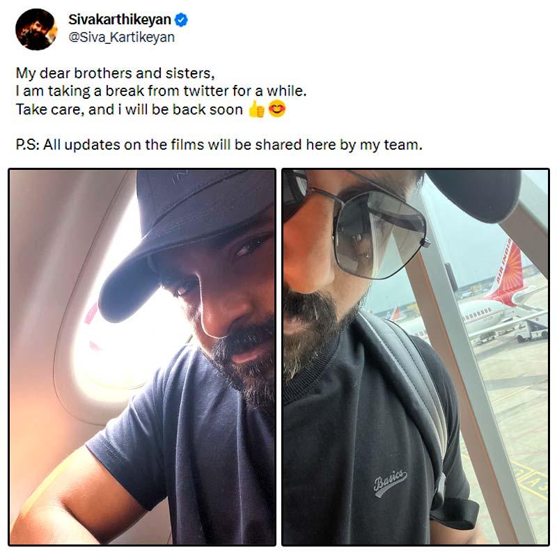 Sivakarthikeyan takes a break from Twitter