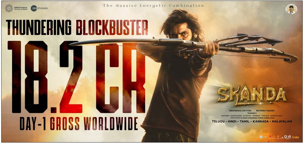 Skanda Collected Rs 18.2 Crs gross worldwide