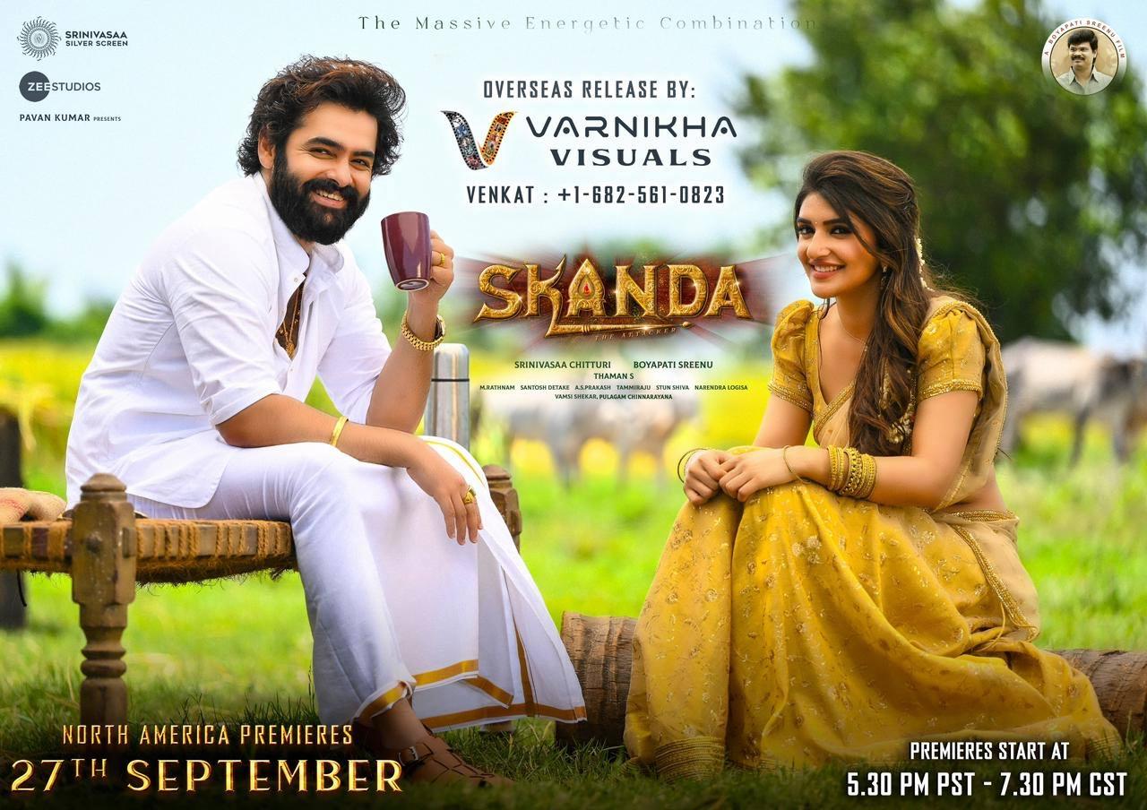 Skanda Releasing At Highest Locations In US By Varnikha Visuals