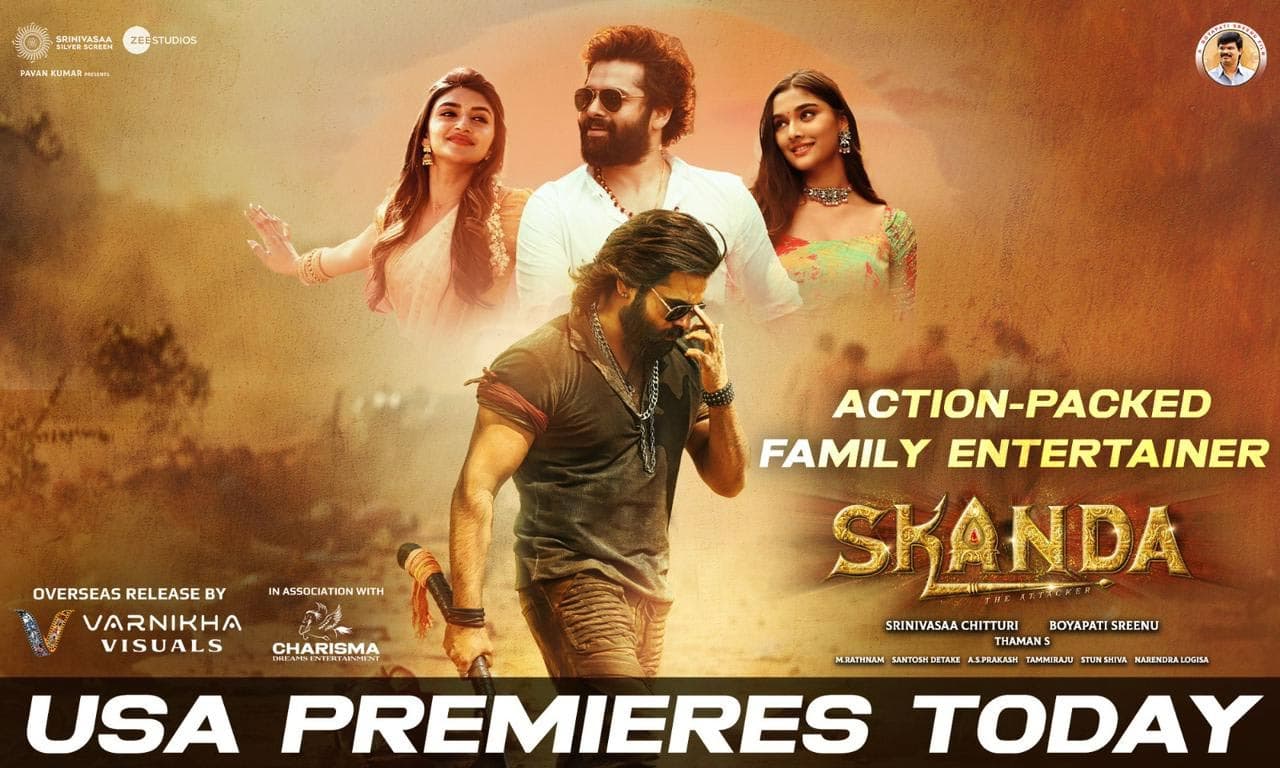 BoyapatiRAPO Skanda USA Premieres Today